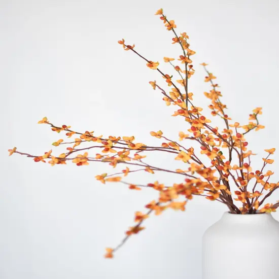 32" Faux Bittersweet Stem {4}