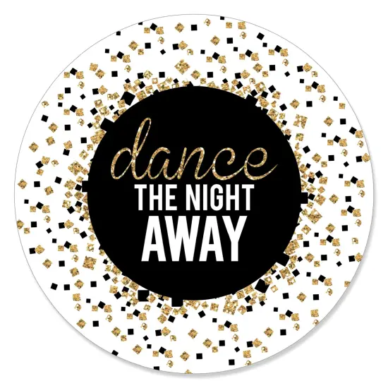 Big Dot of Happiness Prom - Prom Night Party Circle Sticker Labels - 24 Count {1}