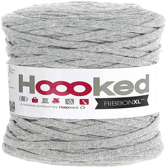 Multipack of 4 - Hoooked Ribbon XL Yarn-Silver Gray {2}