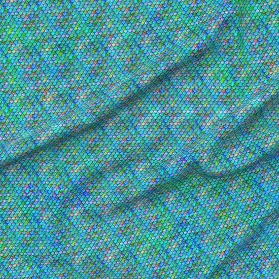 Various Fabrics by the Yard or Fat Quarter Mermaid Scales Fish Ocean Mermaids Aquatic Custom Printed Fabric by Spoonflower {6}