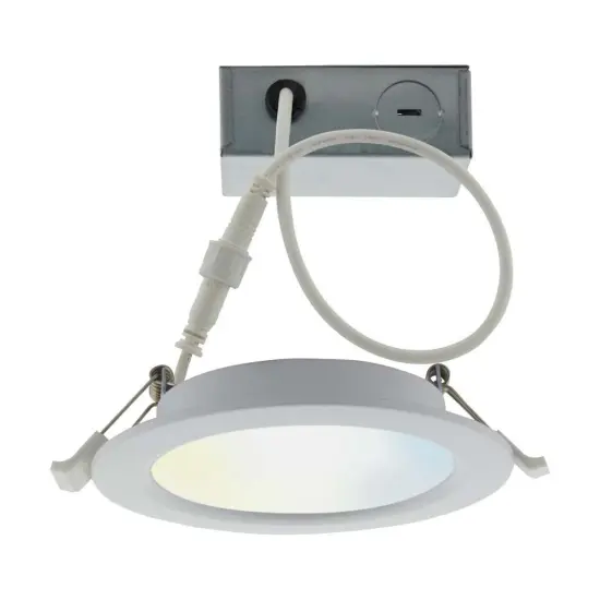 Wi-Fi 4in LED Tunable White - Edge-Lit Downlight 10w 650lm - Satco Starfish IOT Selectable {1}