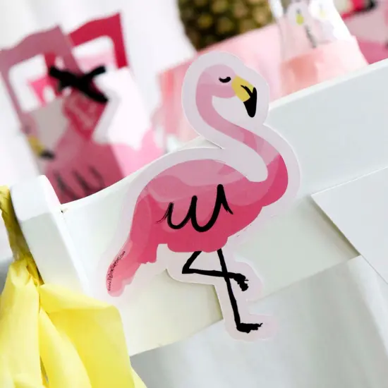Big Dot of Happiness Pink Flamingo - Tropical Summer Decorations DIY Party Essentials - Set of 20 {7}