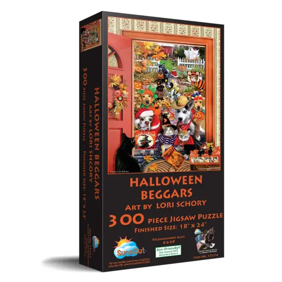 Sunsout Halloween Beggars 300 pc Halloween Jigsaw Puzzle 35276 {3}
