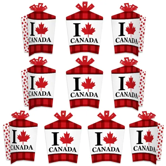 Big Dot of Happiness Canada Day - Table Decorations - Canadian Party Fold and Flare Centerpieces - 10 Count {1}