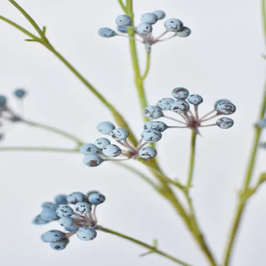 28.5" Faux Blue Berry Spray {6}
