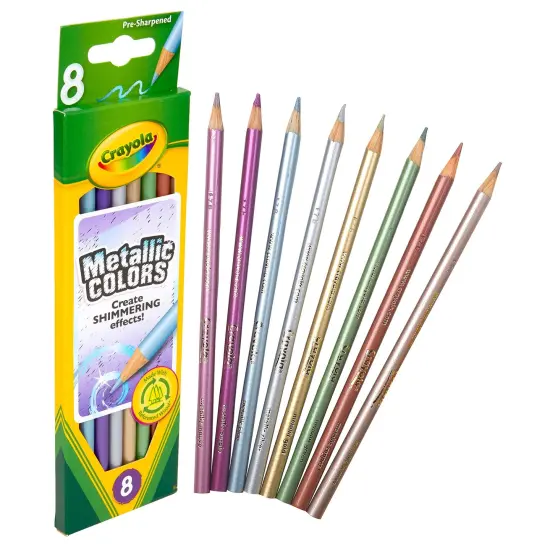 Crayola Metallic Colored Pencils-8/Pkg Long {5}