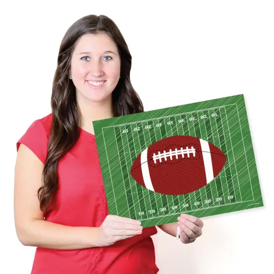 Big Dot of Happiness End Zone - Football - Party Table Decorations - Baby Shower or Birthday Party Placemats - Set of 16 {7}
