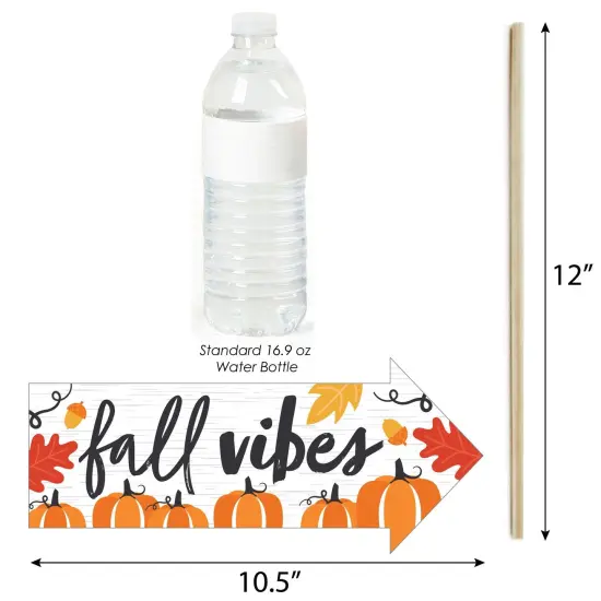 Big Dot of Happiness Funny Fall Pumpkin - Halloween or Thanksgiving Party Photo Booth Props Kit - 10 Piece {4}