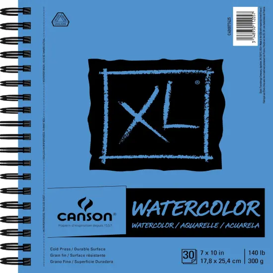 Canson XL Watercolor Pad 7"X10"-30 Sheets {1}