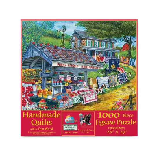 Sunsout Handmade Quilts 1000 pc Jigsaw Puzzle 28607 {4}