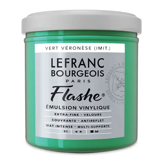 Lefranc & Bourgeois Flashe Vinyl Paint - Veronese Green Shade, 125 ml jar {2}