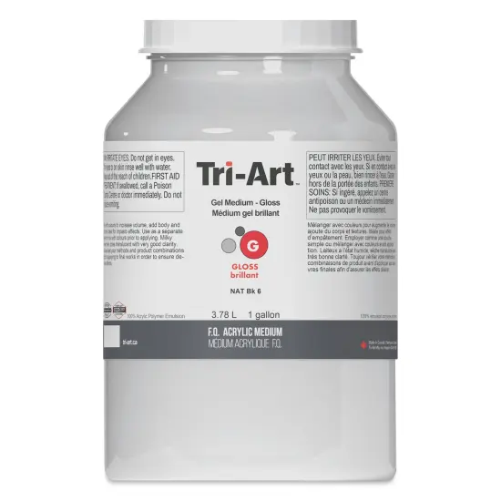 Tri-Art Acrylic Gel Medium - Gloss Gel, 3.78 L {1}