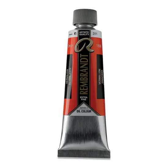 Rembrandt Artists' Oil Color - Permanent Vermilion, 150 ml tube {2}