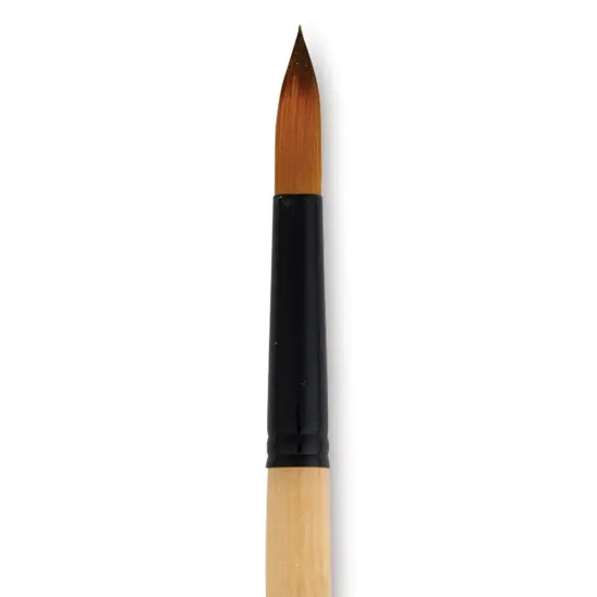 Dynasty Black Gold Brush - Round, Long Handle, Size 12 {1}