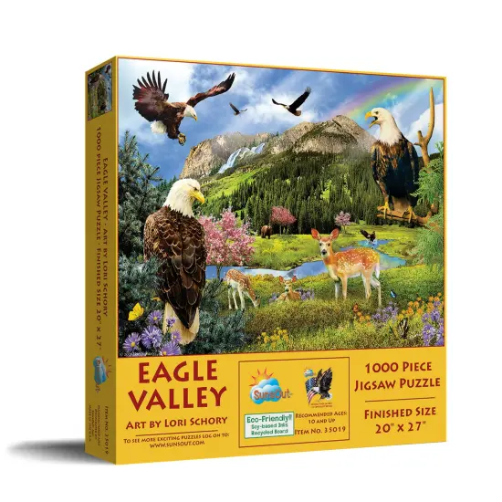 Sunsout Eagle Valley 1000 pc Jigsaw Puzzle 35019 {3}
