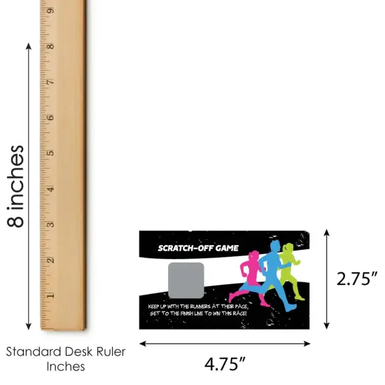 Big Dot of Happiness Set the Pace - Running - Track, Cross Country or Marathon Party Game Scratch Off Cards - 22 Count {7}