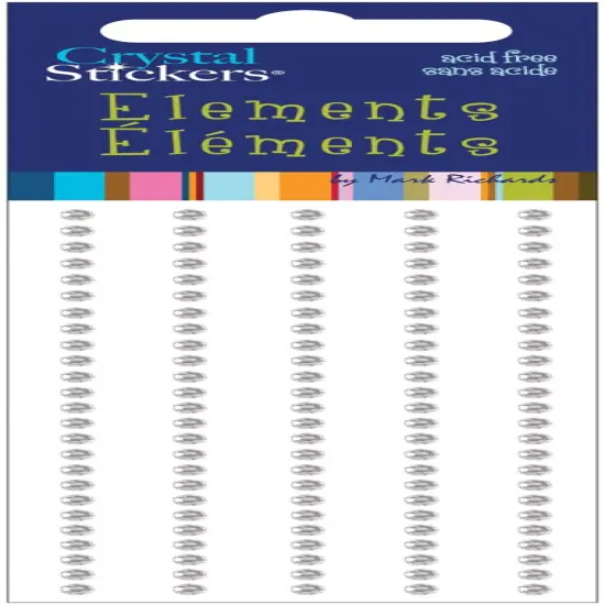 Mark Richards Crystal Stickers Elements 3mm Round 125/Pkg {2}