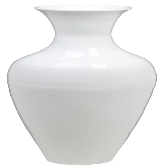 Uniquewise Tall Floor Vase, 37 Inch Bamboo Vase, Modern Vase for Dining, Living Room, Entryway, Large Flower Holder, Classic Floor Vase for Home Decor White {3}