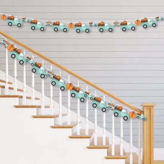 Big Dot of Happiness Happy Fall Truck - Harvest Pumpkin Party DIY Decorations - Clothespin Garland Banner - 44 Pieces {3}