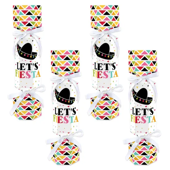 Big Dot of Happiness Let's Fiesta - No Snap Mexican Fiesta Party Table Favors - DIY Cracker Boxes - Set of 12 {1}