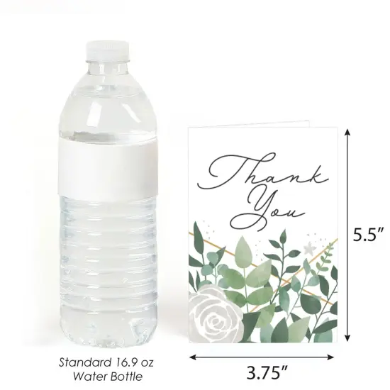 Big Dot of Happiness Boho Botanical - Greenery Party Thank You Cards (8 count) {4}