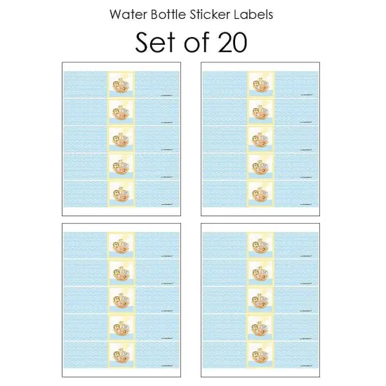 Big Dot of Happiness Noah's Ark - Baby Shower Water Bottle Sticker Labels - Set of 20 {4}