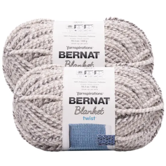 (Pack of 2) Bernat Blanket Twist Yarn-Dove {1}