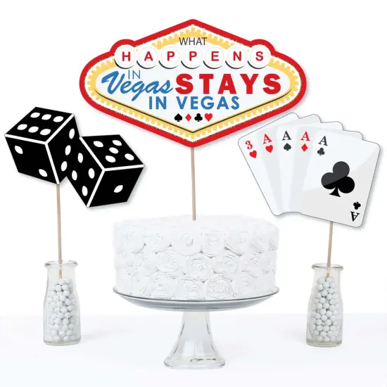 Big Dot of Happiness Las Vegas - Casino Party Centerpiece Sticks - Table Toppers - Set of 15 {4}