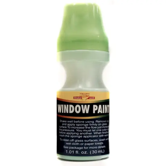 Green School Colors House Car Water Washable Window Paint {1}