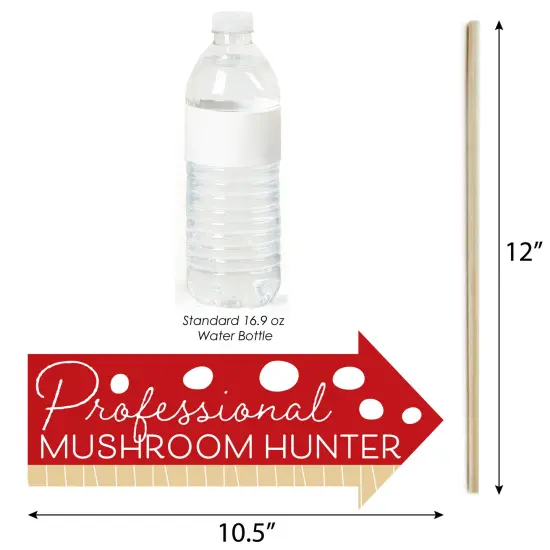 Big Dot of Happiness Funny Wild Mushrooms - Red Toadstool Party Photo Booth Props Kit - 10 Piece {4}