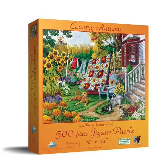 Sunsout Country Autumn 500 pc Jigsaw Puzzle 62937 {3}