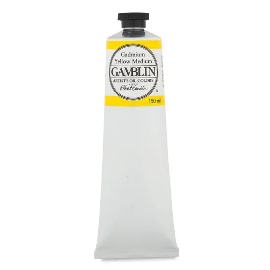 Gamblin Artist's Oil Color - Cadmium Yellow Medium, 150 ml tube {1}