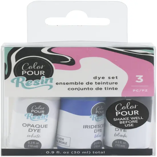 American Crafts Color Pour Resin .3oz 3/Pkg-Iridescent {1}