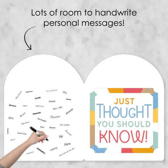 Big Dot of Happiness You Are So Amazing - Miss You Encouragement Giant Greeting Card - Big Shaped Jumborific Card - 16.5 x 22 inches {4}