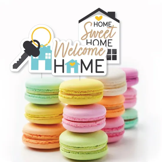 Big Dot of Happiness Welcome Home Housewarming - DIY Shaped New Sweet Home Cut-Outs - 24 Count {4}