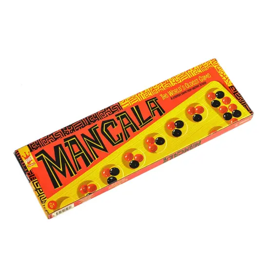 Mancala Game from Africa Age-Old Game of Strategy Solid Wood Board and Marbles {3}