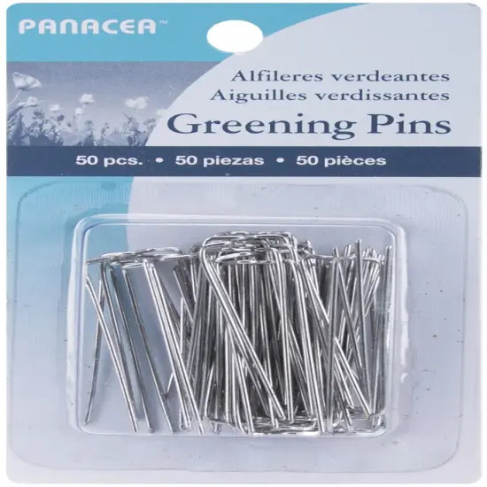 Panacea Greening Pins 1.75" 50/Pkg-Silver {1}