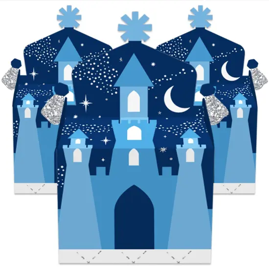 Big Dot of Happiness Fairy Tale Fantasy - Treat Box Party Favors - Royal Prince and Princess Party Goodie Gable Boxes - Set of 12 {3}