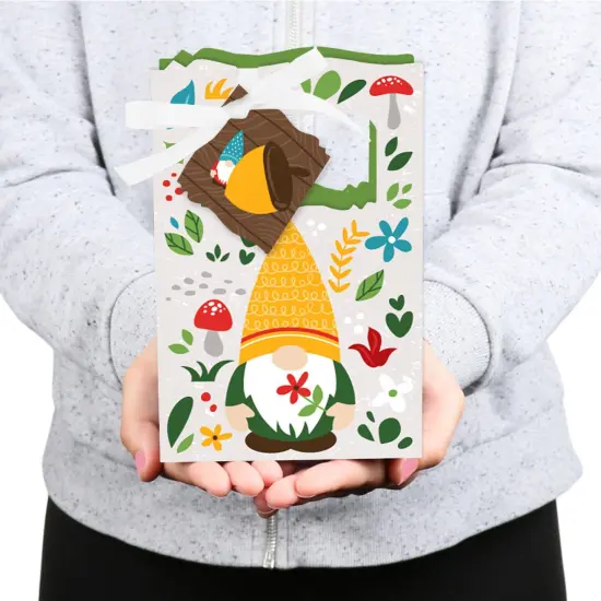Big Dot of Happiness Garden Gnomes - Forest Gnome Party Favor Boxes - Set of 12 {6}