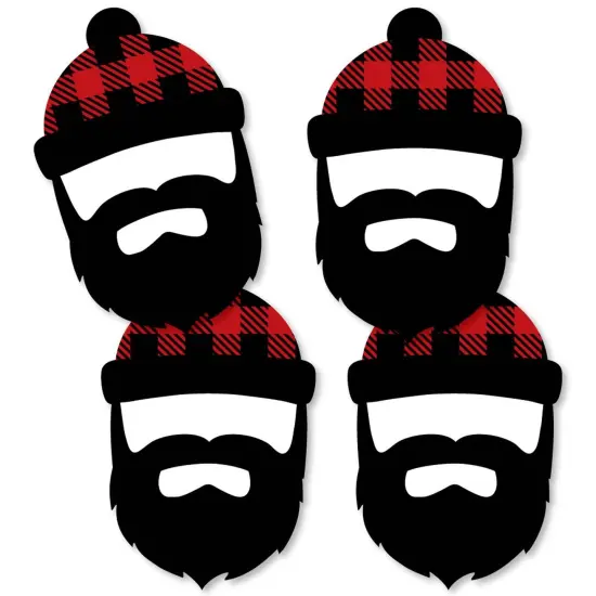 Big Dot of Happiness Lumberjack - Channel The Flannel - Lumberjack Decorations DIY Buffalo Plaid Party Essentials - Set of 20 {3}