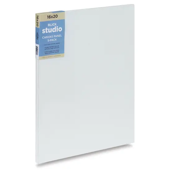Blick Studio Cotton Canvas Panels - 16" x 20", Pkg of 5 {2}