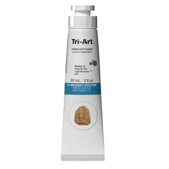 Tri-Art High Viscosity Artist Acrylic - Iridescent Copper, 60 ml {1}