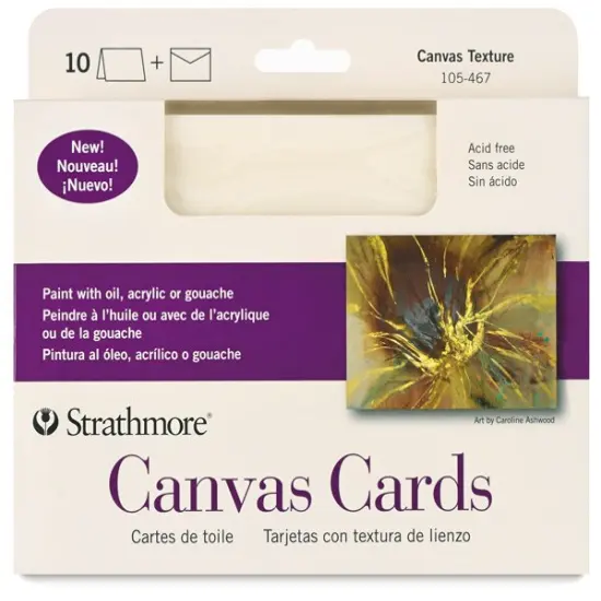 Strathmore Canvas Cards and Envelopes - Greeting, Pkg of 10 {1}