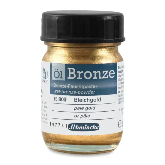 Schmincke Oil Bronze - Pale Gold, 50 ml bottle {1}