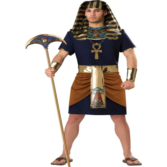 Ancient Egyptain Powerful Pharaoh Ruler Men's Costume {1}