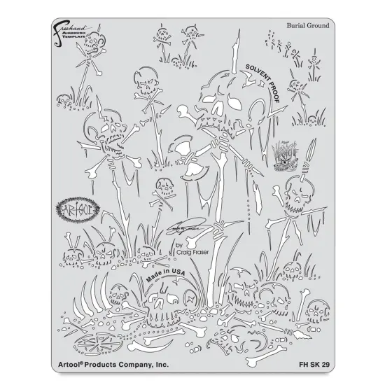 Iwata Artool Freehand Template - Wrath of Skull Master Burial Ground {2}