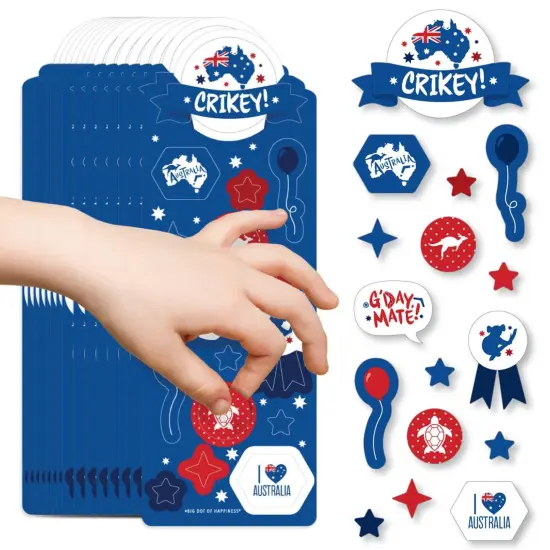 Big Dot of Happiness Australia Day - G'Day Mate Aussie Party Favor Kids Stickers - 16 Sheets - 256 Stickers {1}