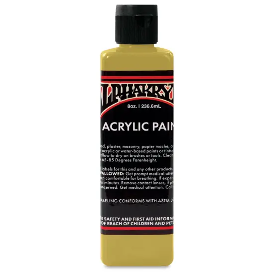 Alpha6 Alphakrylic Acrylic Paint - Metallic Gold, 8 oz {1}