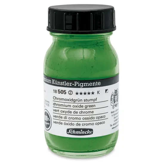 Schmincke Pigment - Chromium Oxide Green, 100 ml Jar {1}