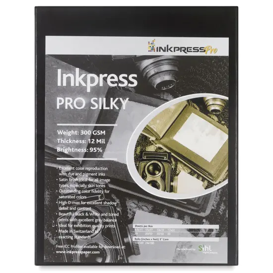 Inkpress - Pro Silky Inkjet Papers, 8-1/2" x 11", 50 Sheets {2}